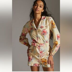 Anthropologie exclusive x Cecilia Pettersson floral jumpsuit size S